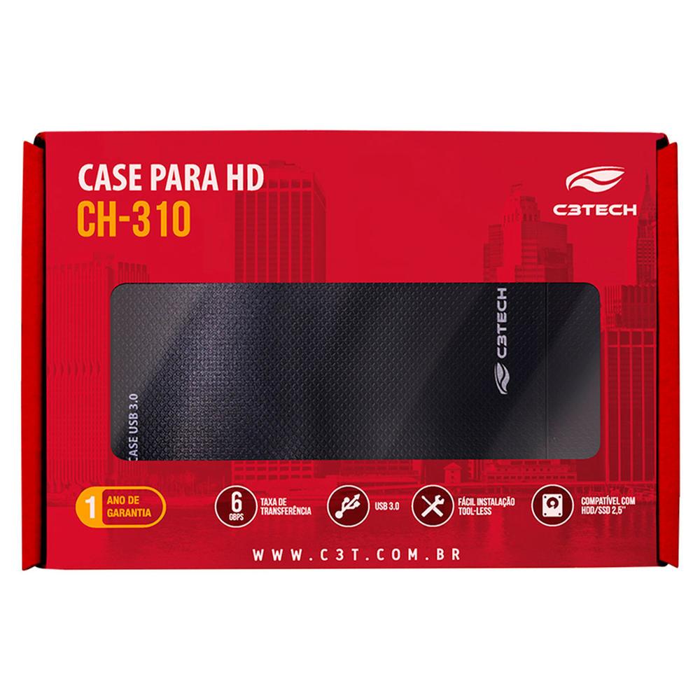 GAVETA P/HD EXTERNO 2,5  USB 3.0 CH-310BK C3T